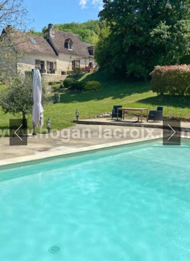 Villa Domaine Du Bonheur En Pierre Avec Piscine, Proche Sarlat à Carlux Extérieur photo